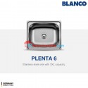 Bak Cuci Piring Kitchen Sink BLANCO Plenta 6