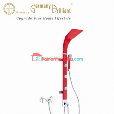  GERMANY BRILLIANT LUXURY MIXER SHOWER SET GBB1014C-R 