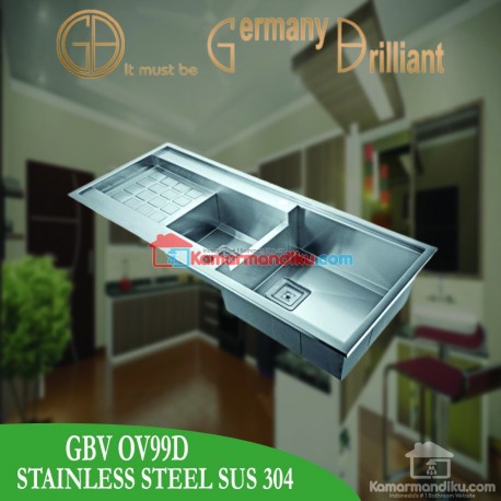 GERMANY BRILLIANT SUS304 STAINLESS STELL KITCHEN SINK GBVOV99D