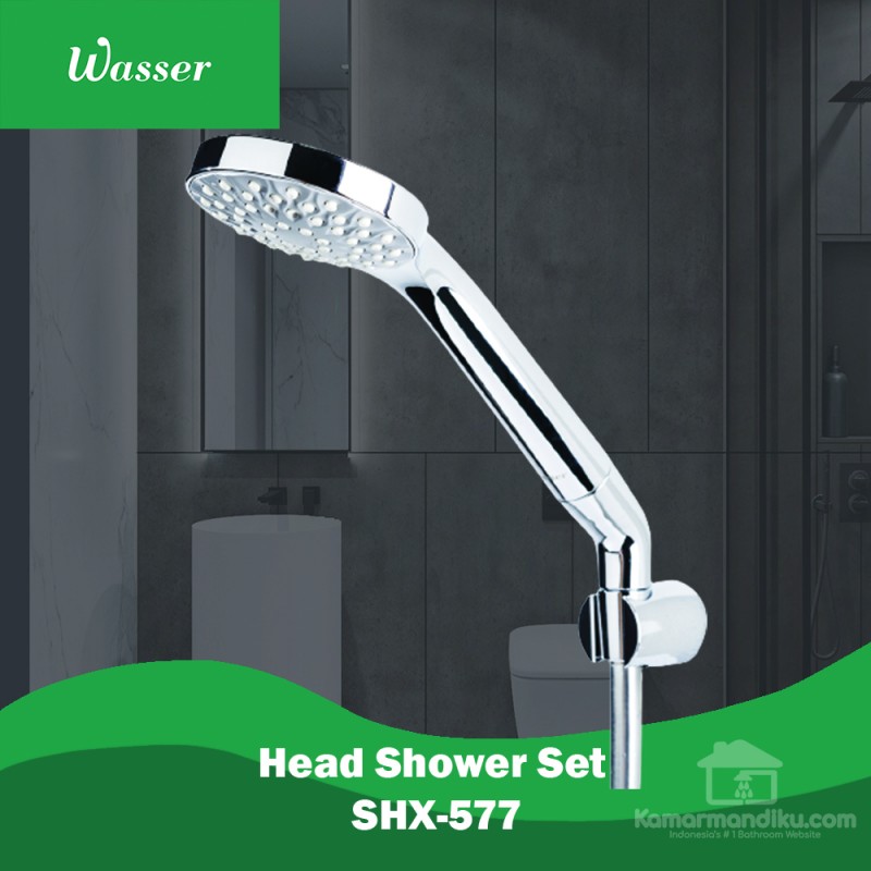 WASSER HAND SHOWER SET SHX577 Toko Online Perlengkapan Kamar Mandi