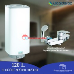 Daalderop pemanas air water heater 120 liter free keran shower promo
