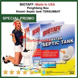 Biotaff 2pcs Tablet Bakteri Konsentrat Perawatan Septic Tank/Pipa/Bau