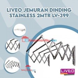 Liveo Jemuran Dinding LV-399 4 bars Stainless steel 100% (anti karat)