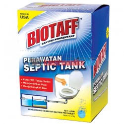 Biotaff 12pcs Tablet Bakteri Konsentrat Perawatan Septic Tank/Pipa/Bau