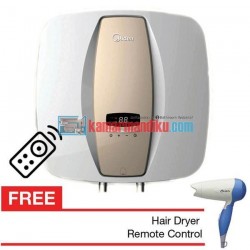 Midea Water Heater D15 EVA dilengkapai remote + Free hair dryer