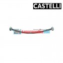 PEX Flexible Hose 400 mm F1/2" x F1/2" , SS braided 1175901-40 CASTELLI