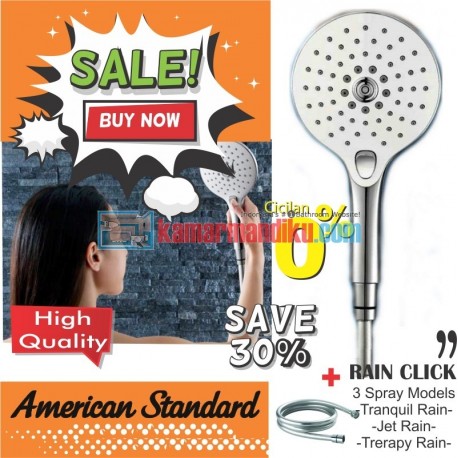 American Standard Rain Click Hand Shower Only Dan Hose 1.5 Meter