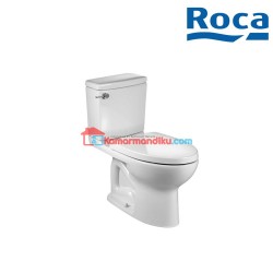 Roca Debba Vitreous china close-coupled WC with vertical outlet. S-Trap 305 mm. Dual flush 4.5L