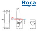 Roca Site Electronic vitreous china urinal with integrated sensor