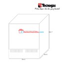 Tecnogas TCS120 Refrigerator Built in