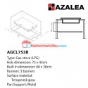 Azalea AGCL753B Kompor Tanam