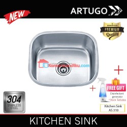 Artugo Kitchen sink AS 310 bak cuci piring stainless steel 304 Premium Under mount sinks