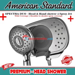 American Standard new Spectra duo 2in1 head hand shower 4 spray jet