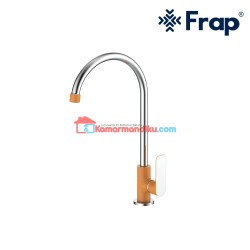 FRAP Keran Dapur Kitchen Sink Pillar IF 4102-5 Orange chrome duo tone