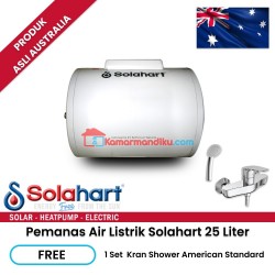 Solahart Pemanas air water heater listrik 25 liter gratis kran shower