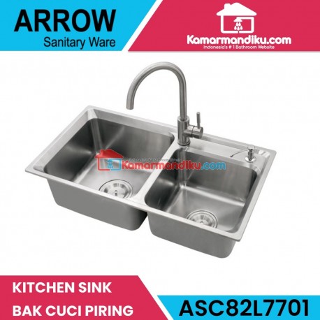 Arrow Kitchen sink dapur ASC82L7701 bak cuci piring gratis keran promo