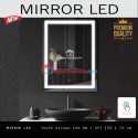 Mirror led kaca rias cermin lampu premium 50 x 60 cm
