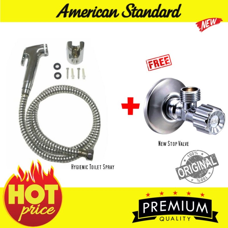 American Standard jet washer toilet WC + Stop Valve Chrome Asli Ori